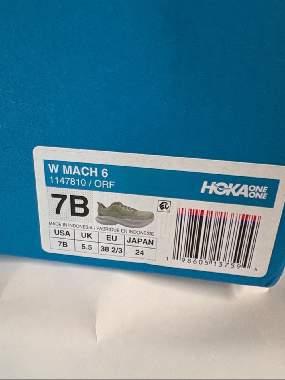 Hoka One One W Mach 6 Women’s Sneakers - Olive Green